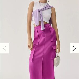 Sunday in Brooklyn Vibrant Pink Maxi Skirt